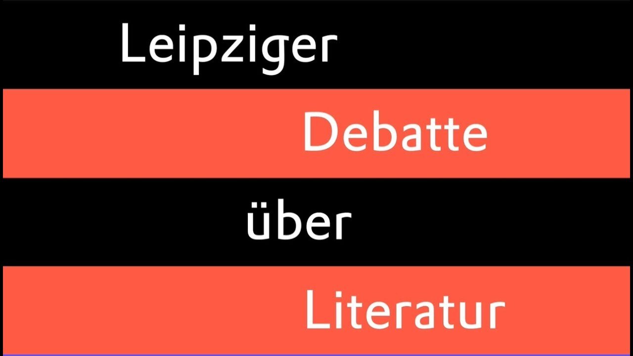 Ein Bildlogo mit der Aufschrift Leipziger Debatte über Literatur